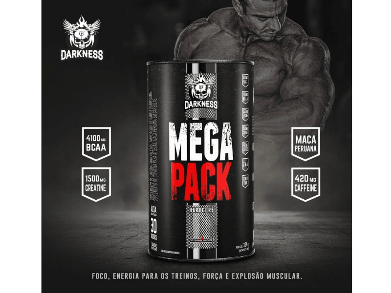 MEGA PACK HARDCORE 30 PACKS- DARKNESS - Sua Saúde Distribuidora