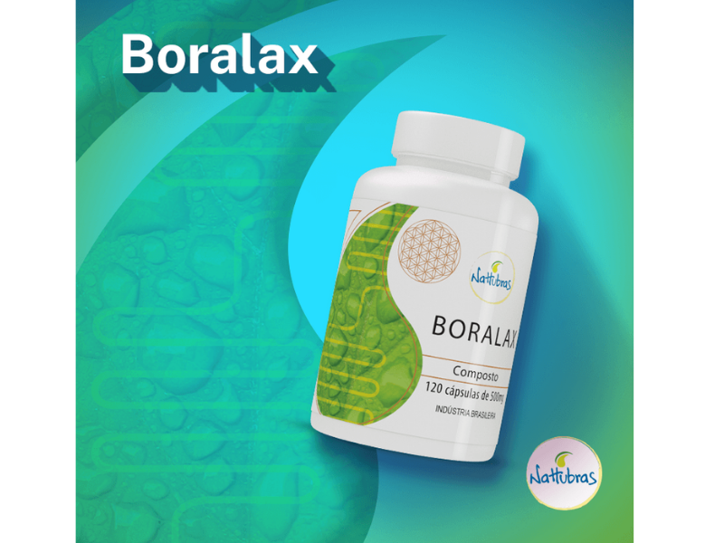 BORALAX 120CAPS 500MG - NATTUBRAS - Sua Saúde Distribuidora