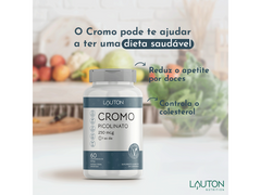 CROMO PICOLINATO 25MCG 60CAPS - LAUTON - Sua Saúde Distribuidora