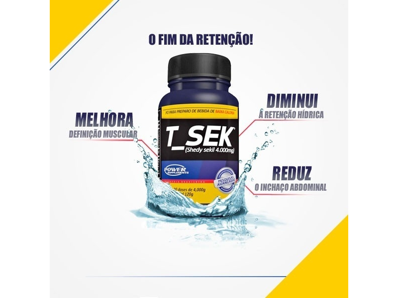 T SEK 120G - POWER SUPPLEMENTS - Sua Saúde Distribuidora