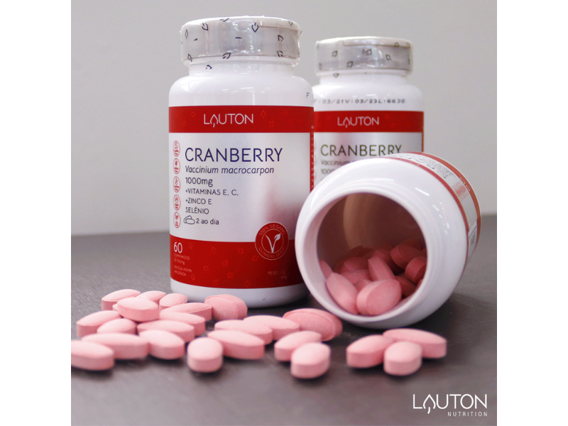 CRANBERRY 1000MG 60CAPS - LAUTON - Sua Saúde Distribuidora