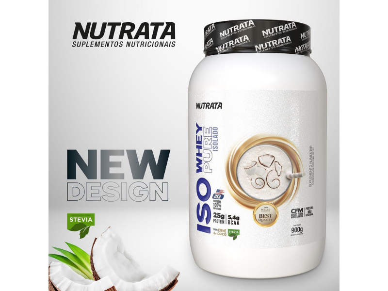 ISO WHEY 900G - NUTRATA - Sua Saúde Distribuidora