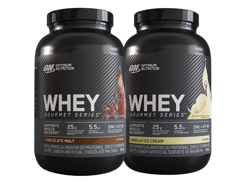 WHEY 100% GOURMET 900G - OPTIMUN NUTRITION - Sua Saúde Distribuidora