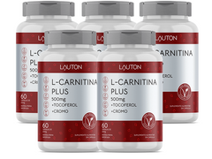 L-CARNITINA PLUS 500MG 60CAPS - LAUTON - Sua Saúde Distribuidora