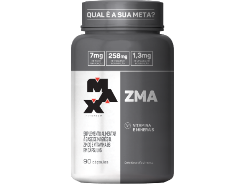 ZMA 90CAPS - MAX TITANIUM - Sua Saúde Distribuidora