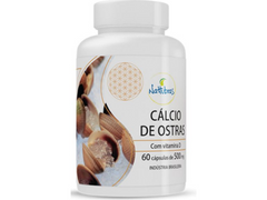 CALCIO DE OSTRA C/ VIT D 60 CAPS 500MG - NATTUBRAS - Sua Saúde Distribuidora