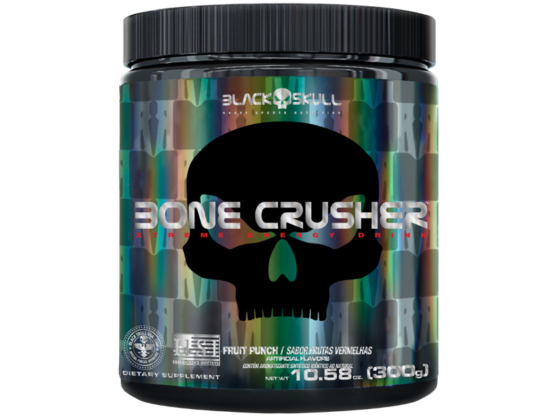 BONE CRUSHER 300G - BLACK SKULL - Sua Saúde Distribuidora