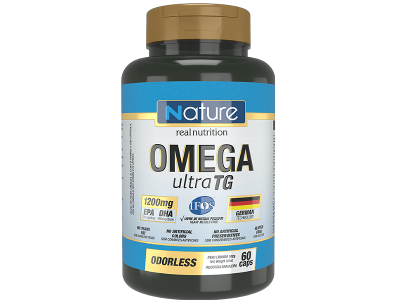 OMEGA ULTRA TG 1200 MG 60CAPS - NATURE - Sua Saúde Distribuidora