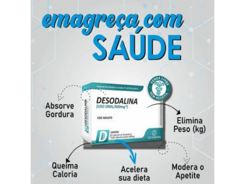 DESODALINA 60CAPS 600MG - POWER SUPPLEMENTS - Sua Saúde Distribuidora