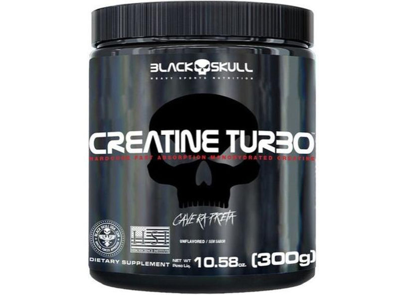 CREATINA TURBO 300G - BLACK SKULL - Sua Saúde Distribuidora