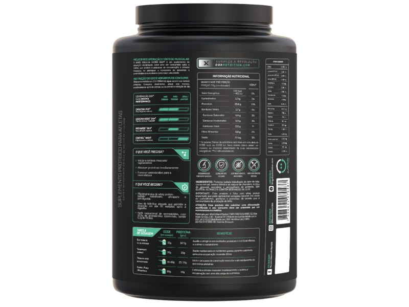 WHEY PROTEIN HYDRO 900G - DUX NUTRITION - Sua Saúde Distribuidora