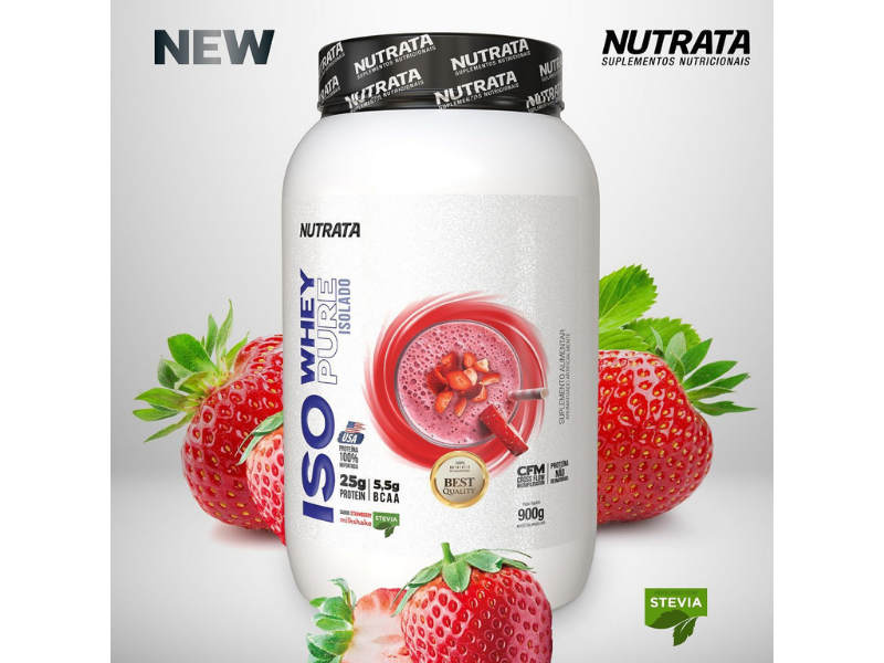 ISO WHEY 900G - NUTRATA - Sua Saúde Distribuidora