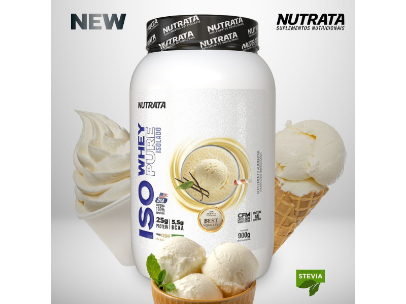 ISO WHEY 900G - NUTRATA - Sua Saúde Distribuidora