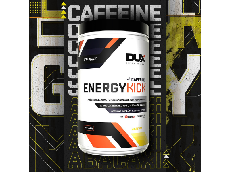 ENERGY KICK CAFFEINE 1KG - DUX NUTRITION - Sua Saúde Distribuidora