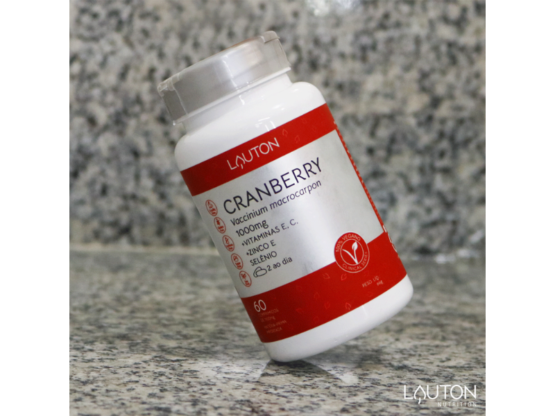 CRANBERRY 1000MG 60CAPS - LAUTON - Sua Saúde Distribuidora