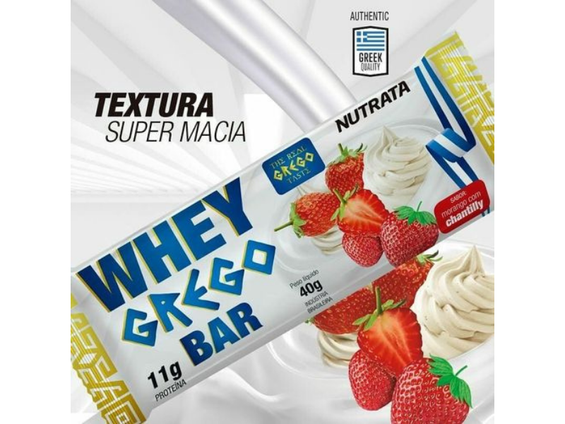 Comprar Barra Whey Grego Bar Mousse de Maracujá 40G Nutrata