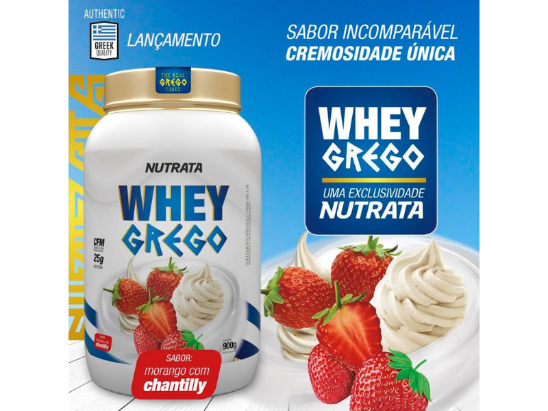 WHEY GREGO 900G - NUTRATA - Sua Saúde Distribuidora