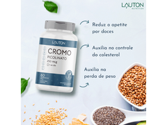 CROMO PICOLINATO 25MCG 60CAPS - LAUTON - Sua Saúde Distribuidora