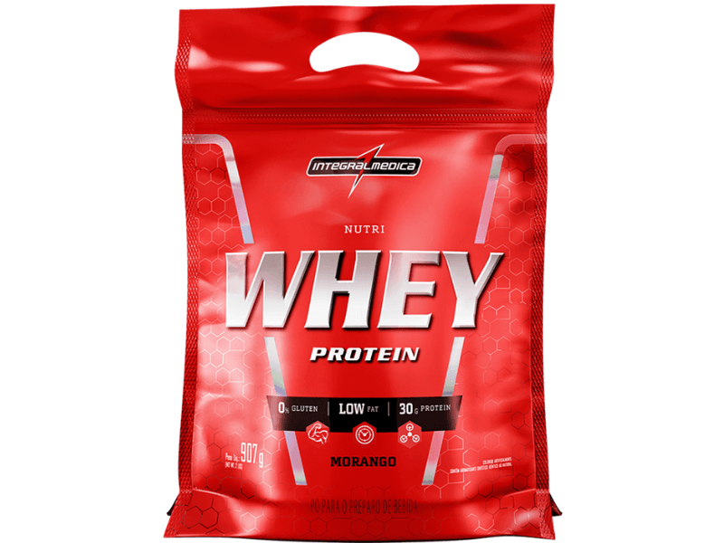 NUTRI WHEY PROTEIN 907G REFIL - INTEGRALMEDICA - Sua Saúde Distribuidora