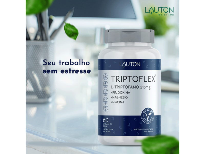 TRIPTOFLEX (TRIPTOFANO) 215MG 60CAPS - LAUTON - Sua Saúde Distribuidora