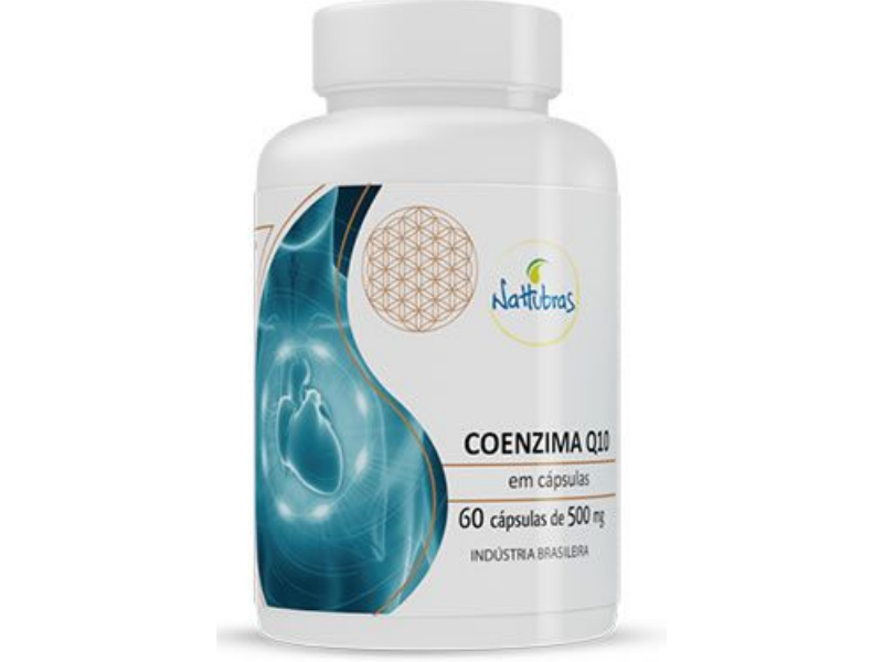 COENZIMA Q10 60CAPS 500MG - NATTUBRAS - Sua Saúde Distribuidora