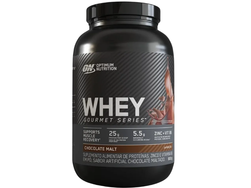 WHEY 100% GOURMET 900G - OPTIMUN NUTRITION - Sua Saúde Distribuidora