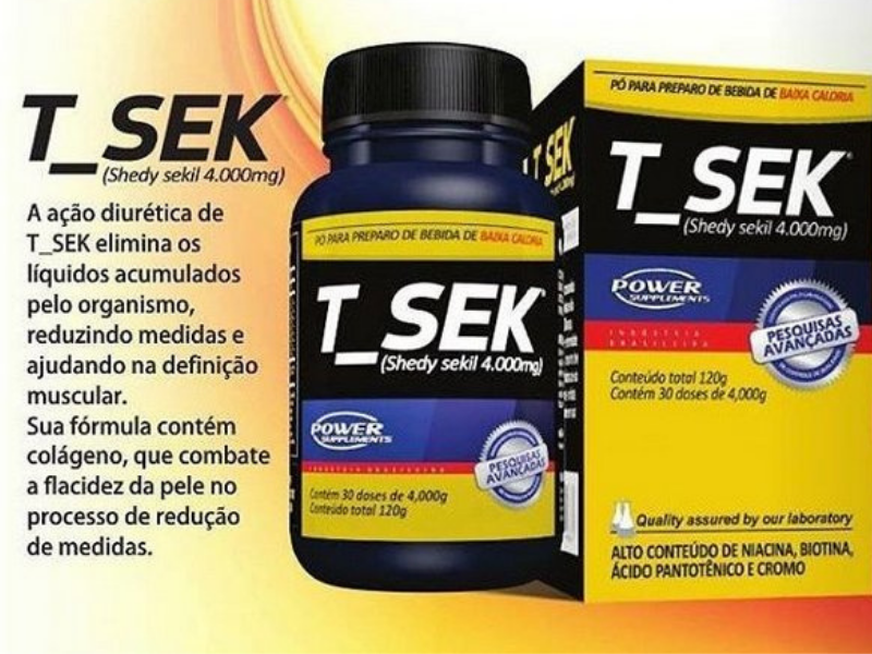 T SEK 120G - POWER SUPPLEMENTS - Sua Saúde Distribuidora