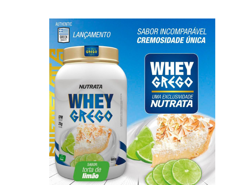 WHEY GREGO 900G - NUTRATA - Sua Saúde Distribuidora