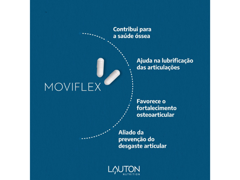 MOVIFLEX COLAGENO TIPO II 40MG 60CAPS - LAUTON - Sua Saúde Distribuidora