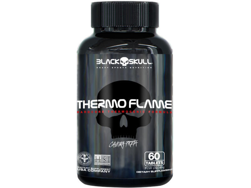 THERMO FLAME 60TAB - BLACK SKULL - Sua Saúde Distribuidora