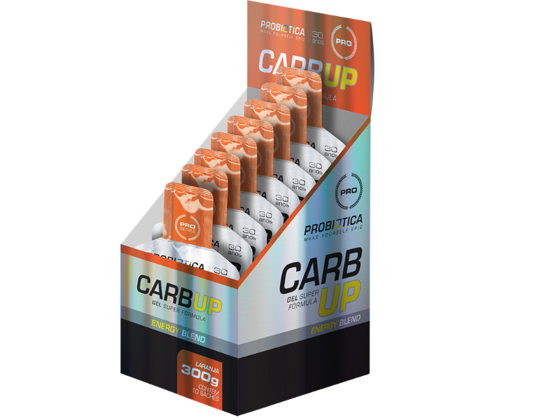 CARB UP GEL CX C/ 10 SACHÊS 30G - PROBIÓTICA - Sua Saúde Distribuidora