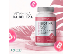 BIOTINA PLUS 45MCG 60 CAPS - LAUTON - Sua Saúde Distribuidora