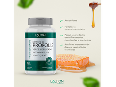 EXTRATO DE PROPOLIS VERDE LIOFILIZADO 60CAPS - LAUTON - Sua Saúde Distribuidora