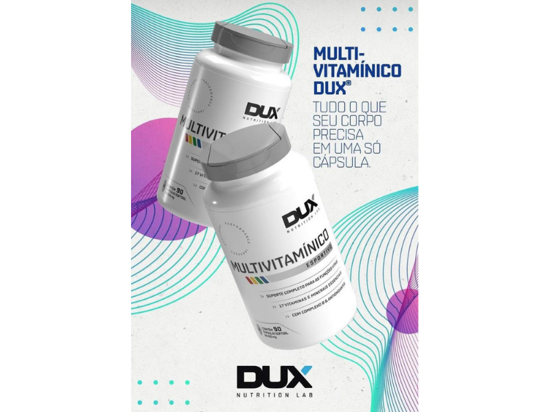 MULTIVITAMÍNIMO 500MG 90CAPS - DUX NUTRITION - Sua Saúde Distribuidora