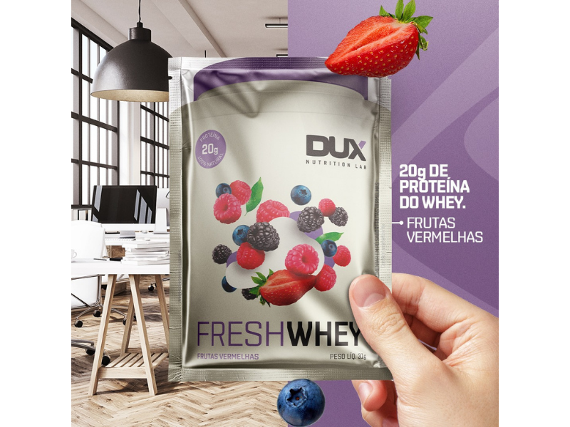 FRESH WHEY SACHE 10X31G – DUX NUTRITION - Sua Saúde Distribuidora