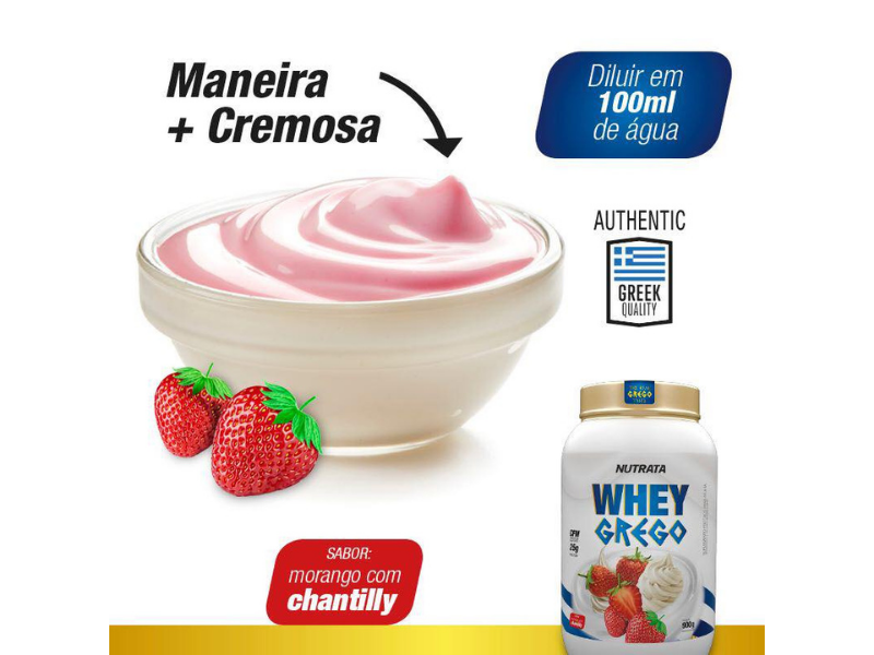 WHEY GREGO 900G - NUTRATA - Sua Saúde Distribuidora