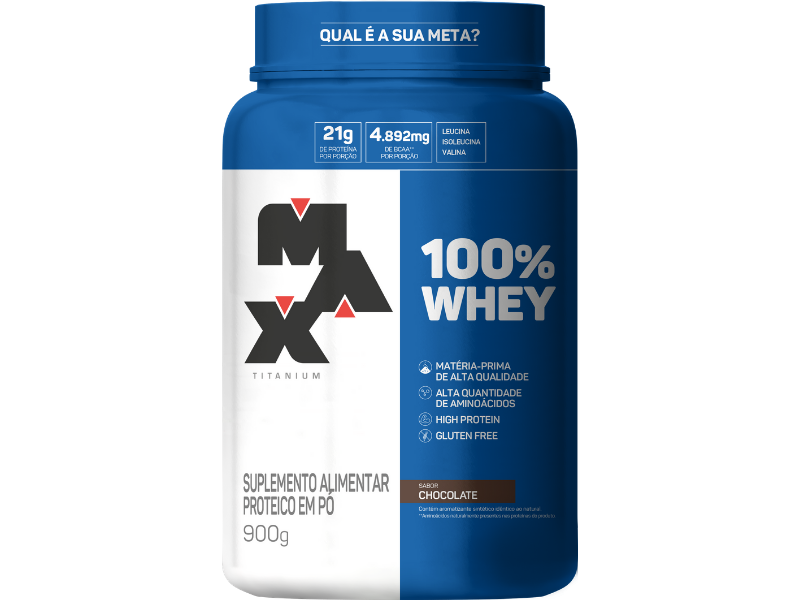 WHEY 100% 900G POTE - MAX TITANIUM - Sua Saúde Distribuidora