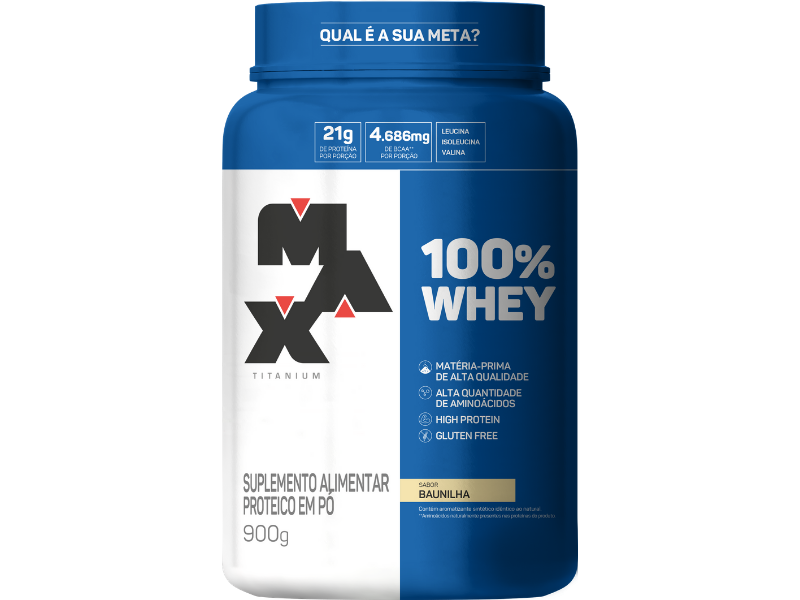 WHEY 100% 900G POTE - MAX TITANIUM - Sua Saúde Distribuidora