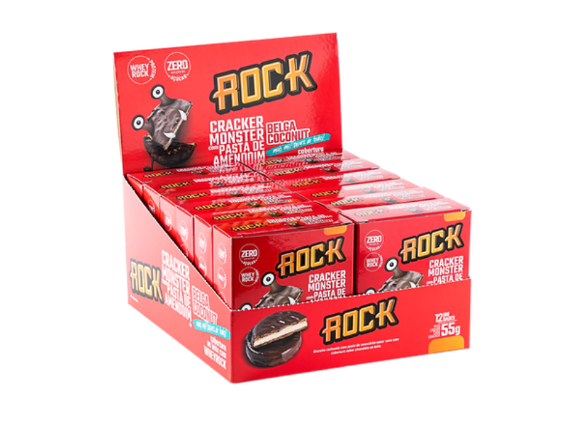 CRACKER MONSTER 12UN 55G - ROCK - Sua Saúde Distribuidora