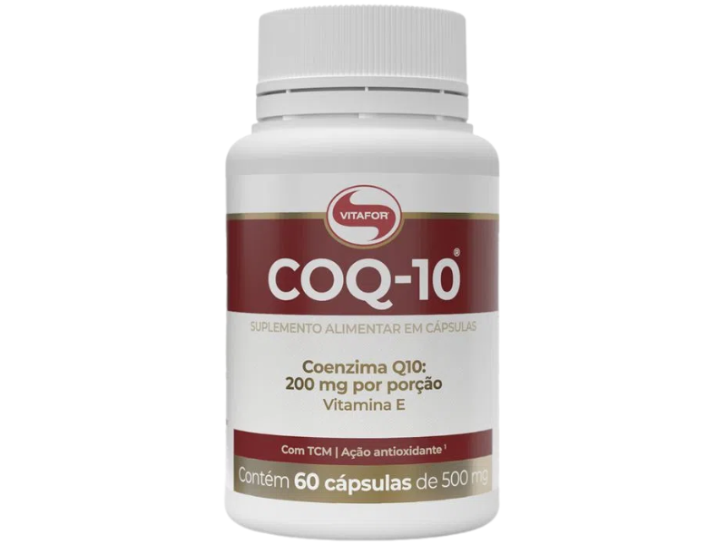 COENZIMA Q10 500MG 60CAPS - VITAFOR - Sua Saúde Distribuidora