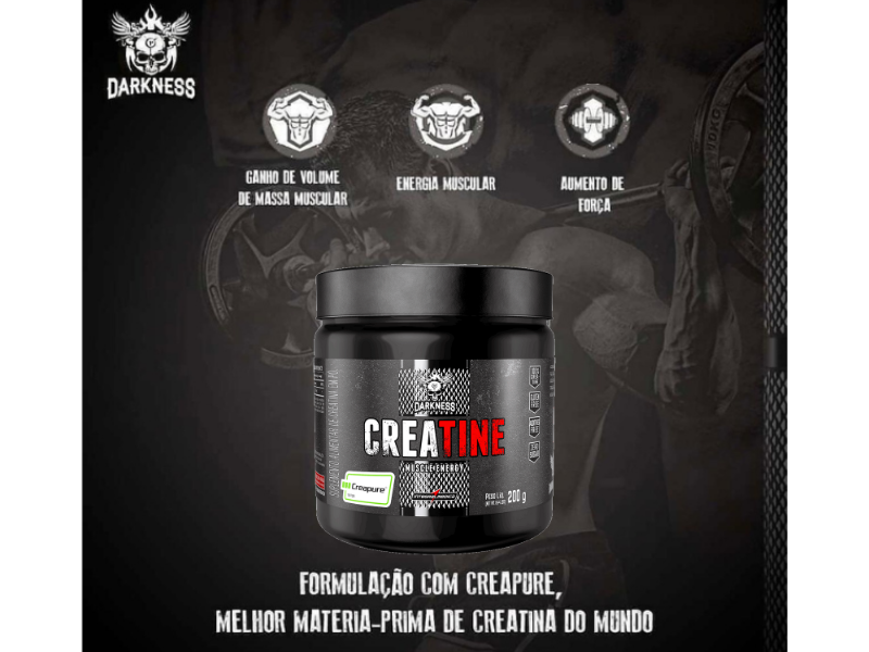 CREATINA CREAPURE 200G - DARKNESS - Sua Saúde Distribuidora