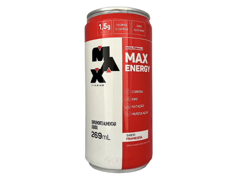 MAX ENERGY DRINK 269ML (FARDO C/ 6UN) - Sua Saúde Distribuidora