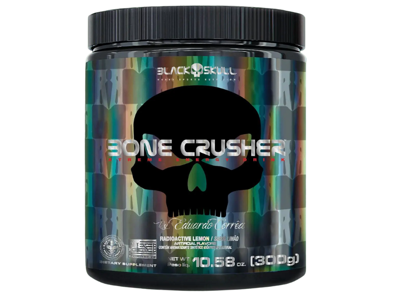 BONE CRUSHER 300G - BLACK SKULL - Sua Saúde Distribuidora