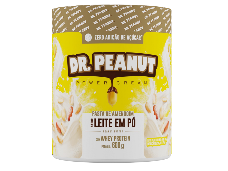 Pasta de Amendoim Sabor Chococo Branco Com Whey Protein 600G Dr Peanut