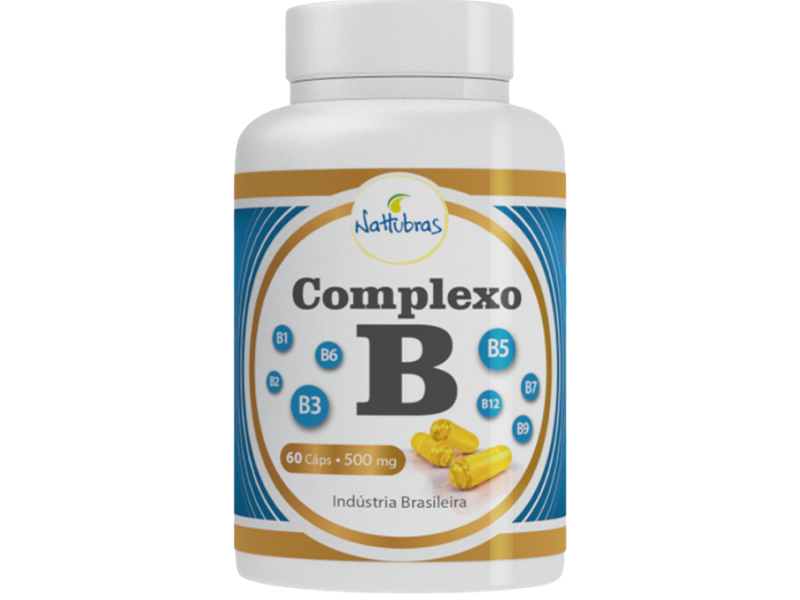 COMPLEXO B 60CAPS 500MG - NATTUBRAS - Sua Saúde Distribuidora