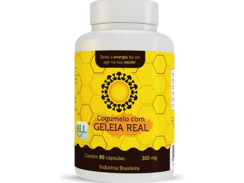 COGUMELO COM GELEIA REAL 90CAPS 300MG - NATTUBRAS - Sua Saúde Distribuidora