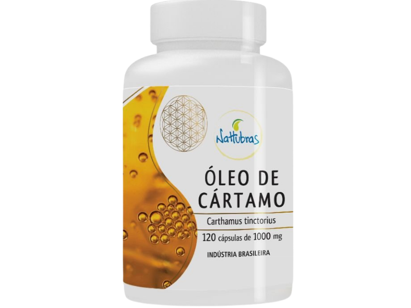 OLEO DE CARTAMO 120CAPS 1000MG - NATTUBRAS - Sua Saúde Distribuidora