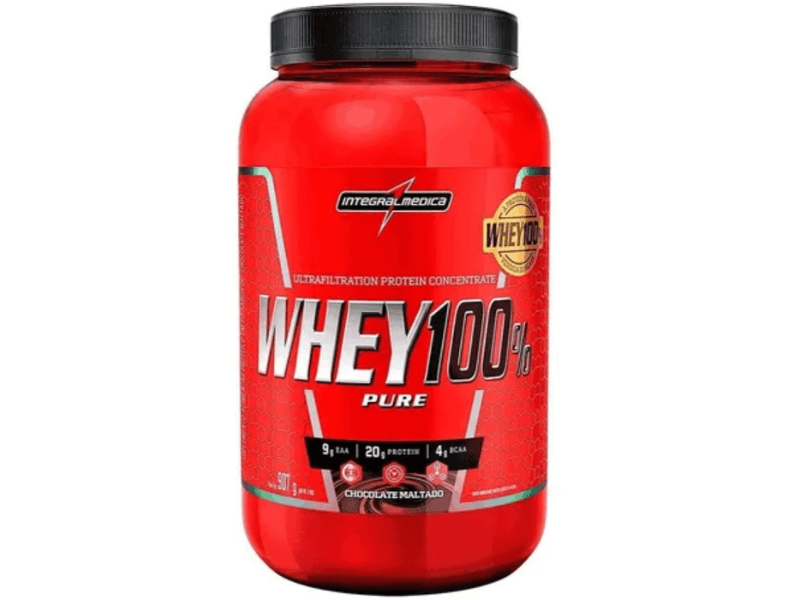 WHEY 100% PURE 907G - INTEGRALMEDICA - Sua Saúde Distribuidora