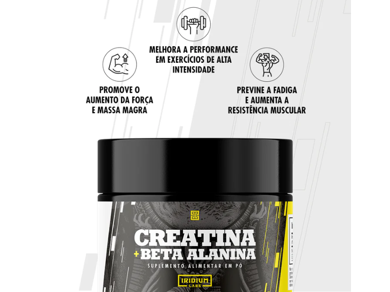 CREATINA COM BETA ALANINA 150G - IRIDIUM LABS - Sua Saúde Distribuidora