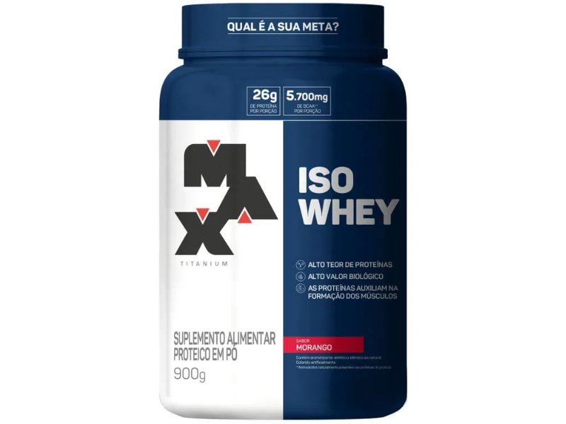 ISO WHEY 900G POTE - MAX TITANIUM - Sua Saúde Distribuidora